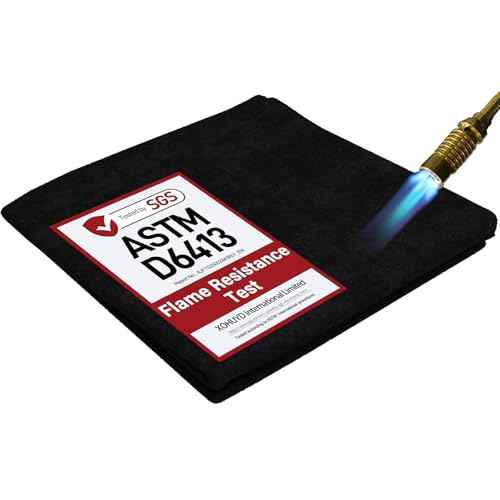 Large 40x40Inch Welding Blanket Pad Fireproof Flame Retardant Fabric for Stove Wick | 5mm Thick Carbon Felt Heat Resistant Mat for Industrial, Smoker, Soldering, Firepit, Grill & Welding Applications