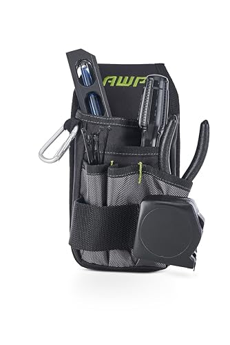AWP Tool Pouch 7-Pocket Electrician Organizer Belt Bag - Premium Multi-Pocket Holster, 1 Pack