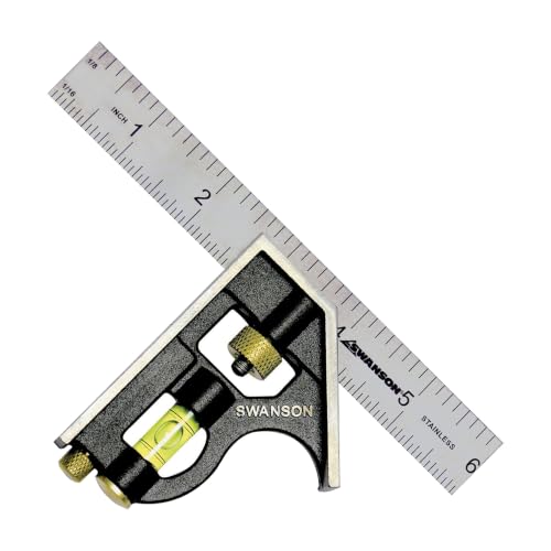 Swanson 6 in. Combination Square, Zinc Head, Stainless Blade (TC130)