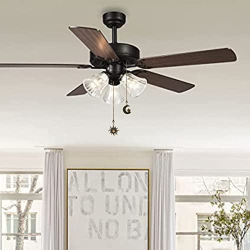 Copper Ceiling Fan Pull Chain Set Decorative Beaded Pendant Extension 12 Inches - Totem Bohemia Style
