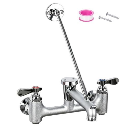 Sepaitek Standard Style Commercial Mop Sink Wall Faucet with Vacuum Breaker