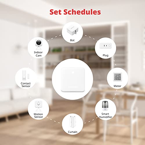 SwitchBot Hub Mini Smart IR Remote Control - White, Wi-Fi 2.4GHz Compatible