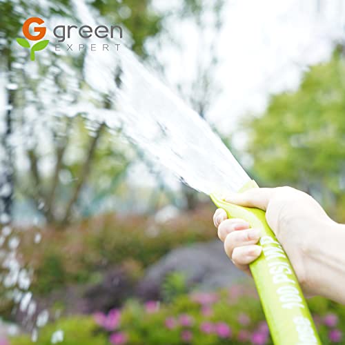 Green Expert 1.5 Inch ID PVC Lay-Flat Discharge Hose 25ft for Water Removal with Steel Clamp Kit