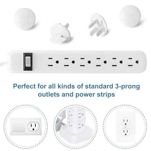 Outlet Covers Baby Proofing White - PRObebi 38 Pack Plug Covers for Electrical Outlets, Child Proof Socket Covers, Baby Safety Products for Home, Office, Easy Insatllation, Protect Babies