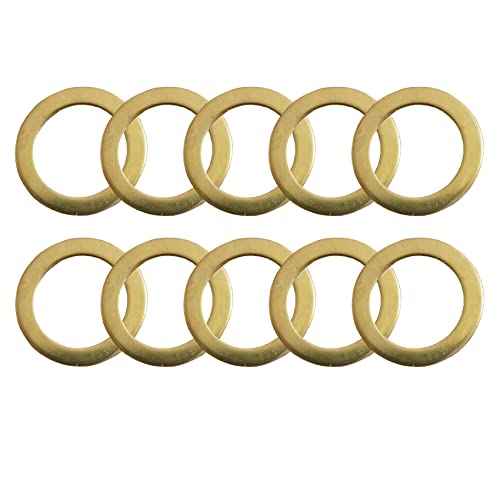 10PCS Saw Blade Bushings - 7/8" to 5/8" Brass Ring Adapter Thickness of 1.0mm by ANTENGDATOOL