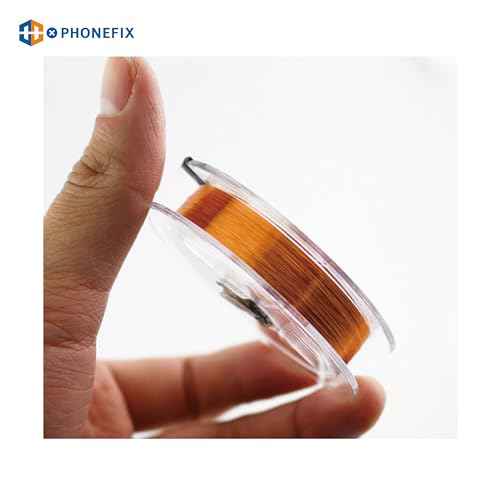 0.02mm 120M Phone Motherboard Soldering Jump Wire Pure Copper Non-Insulated Conductor Wire for Mobile Phone iPhone Logic Board Soldering Repair