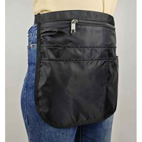 Small Size Cleaning Caddy Apron for Women with 5 Pockets, Professional Waterproof Cleaning Supplies for Housekeepers