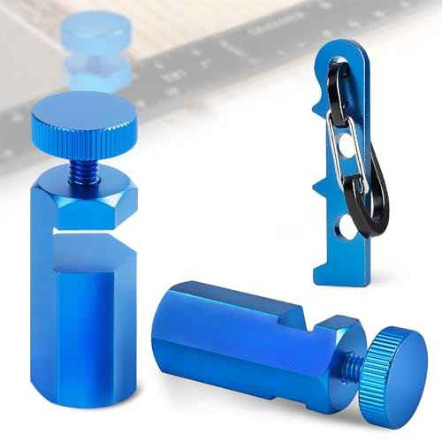 Precision Stair Gauges for Framing Square, Premium stair gauge Layout Tool with Carabiner & Holder, Metal Framing Square Stops for Circular Saw/Stair Stringer/Rafter Layout, Framing Jip for Carpentry