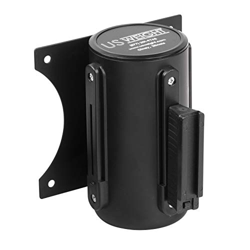 US Weight U2501 Wall Mount with Retractable Belt ? 13' Black