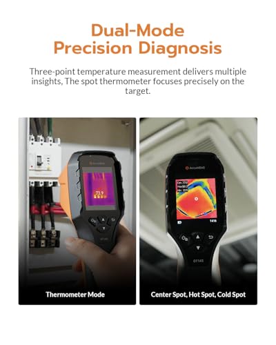 AccuMEMS GT14S Thermal Imaging Camera with Edge Enhancement & Thermometer Mode