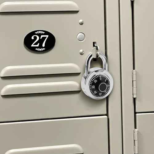 Combination Padlock,Lock for Gym and School Lockers Safe,Black Turntable,Mini Combination Lock(Pack of 1)