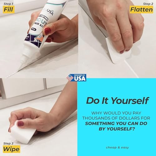 PentaUSA Premixed Tile Grout Repair - Indoor White 8.8oz/250g
