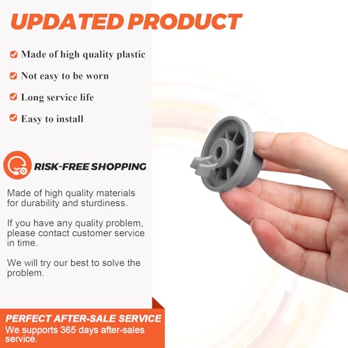 Beaqueicy 8-Pack 165314 Lower Rack Wheel for Bosch and Kenmore Dishwashers