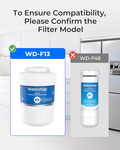 Waterdrop WD-F13 3-Pack Refrigerator Water Filter Replacement for GE® MWF®