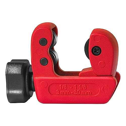 Tubing Cutter 1/8-inch to 1-1/8-inch£¨3-30mm£©Adjustable Zinc Alloy Pipe Cutter for Cutting Copper and PVC Tubing
