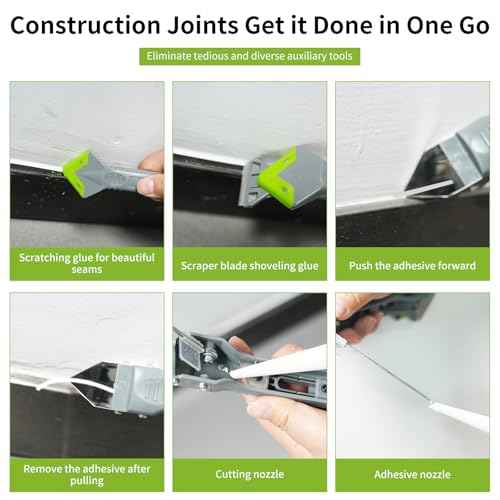 Caulking Tools, 5 in 1 Silicone Caulking Tool Kit, Sealant Finishing Tool, Sealant Finishing Tool & Grout Removal Tool with Adhesive Residue Scraper for Kitchen Bathroom Window, Sink Joint