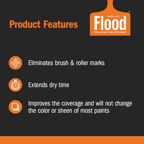Flood Floetrol Latex & Acrylic Paint Additive 32 Fl Oz - Improves Flow & Finish