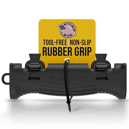 TEC Products HANDTEC Bucket Handle Grip - Ergonomic Rubber Handle Replacement for Construction, Farming, Gardening & DIY Projects - Non-Slip & Durable - Made in USA - Pack of 1 (4.75 x 1.5 Inches)