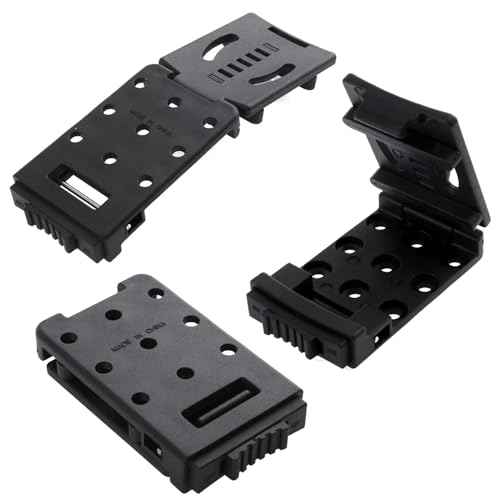 2 Pack Knife Belt Clip Sheath Lock Grip Clamp with Mount Screws Locking System Bracket Attachemnt Holder for Kydex Knives Sheaths Blades Holster Mag Pouches Tactical EDC Tool Camping