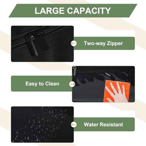 22" Upgraded Grill Tools Storage Bag, BBQ Utensil Holder with Pockets, Carry Bag for Outdoor Camping & Hiking BBQ, Gift for Men