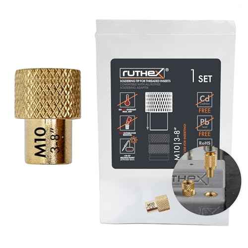 ruthex 1x melting aid/soldering tip M10 3/8¡° - for ruthex threaded inserts M10-3/8¡± compatible with all ruthex adapters