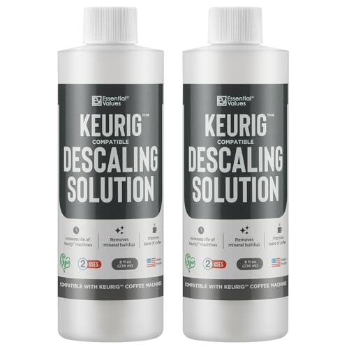 Essential Values Keurig Descaling Solution 8oz 2-Pack for Coffee & Espresso Machines