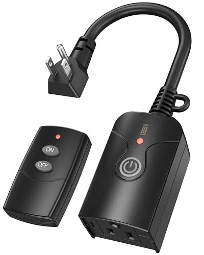 HBN Waterproof Outdoor Wireless Remote Control Outlet - 1 Pack