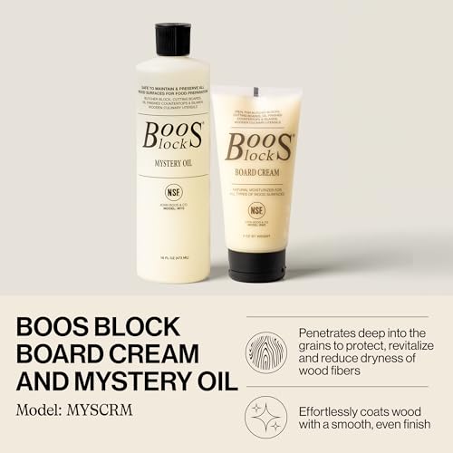John Boos Care & Maintenance Set - Food-Grade Mineral Oil & Wood Protector - 2 Pieces