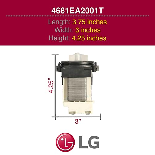 LG 4681EA2001T Genuine OEM Drain Pump Assembly for LG Washing Machines - Drain Pump