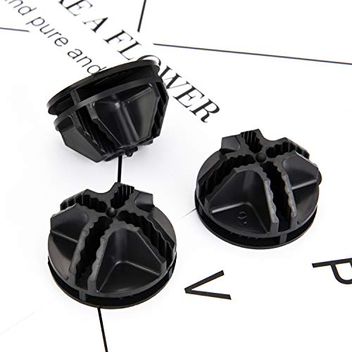 32 Pieces Cube Connectors Plastic Storage Wire Cube Organizer ABS Connectors for Modular Closet Storage Organizer and Wire Shelf (Black)
