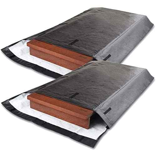 Table Leaf Storage Bag Padded 2 Pack, Heavy Duty Dining Table Leaf Bag, 51'' x 28'' Thick Flannel Backing Dining Table Cover Protector, Scratch Resistant, Fit 50''x 26'' Table Leaves