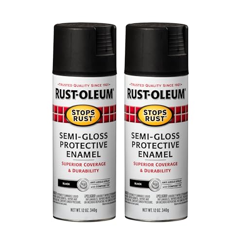 Rust-Oleum Stops Rust Semi-Gloss Black Spray Paint for Metal & Wood