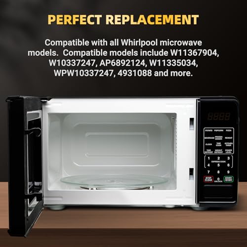 12" Microwave Replacement Turntables, Microwave Glass Plate Compatible with Replacement Part of W11367904/ W10337247/ AP6892124/ W11335034/ WPW10337247 etc – Dishwasher Safe