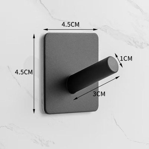 Adhesive Towel Hooks Stick on Towel Hanger Heavy Duty Wall Holder Waterproof Stainless Steel Sticky Hooks for Hanging Home Bathroom Kitchen