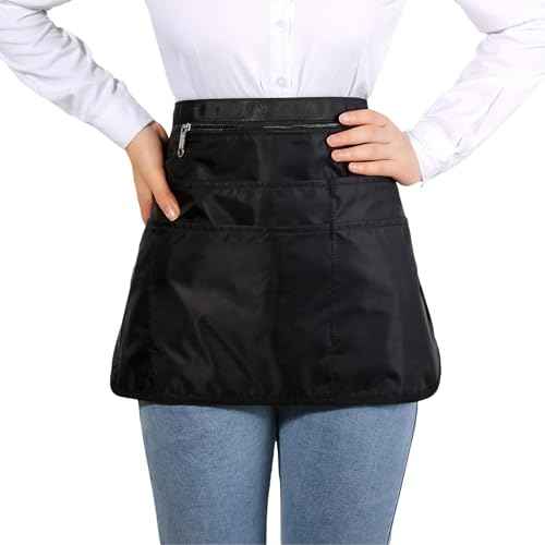 Barber Apron with 7 Pockets, Hair Stylist Apron for Men Women, Waterproof and Bleach-proof Hairdresser Bag for Cosmetology