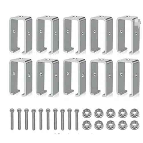 Channel Trolley Track Hanger Bracket for UNISTRUT Strut Channel, 1-5/8 Intermediate Support Hange Bracket for All 1-5/8" Channel Trolley Track (10 Pack)