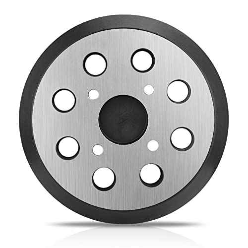 Sander Pad for Ridgid, 5 Inch 8 Hole Orbital Sander Pad for Ridgid R2600 R2601 5" Random Orbit Sander Replacement Hook and Loop Metal Backing Pad Parts #300527002