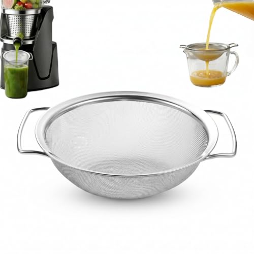 Fine Mesh Juice Strainer for Nama J2 304 Stainless Steel 4 Inch - Small-4 Inch