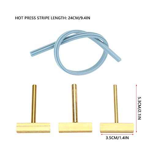 3pcs T Soldering Iron Tips Set with Hot Press for LCD Screen Flex Cable Repair, 30W/40W/60W Flat Tip Soldering Iron Tip for Soft Wire & Instrument Cluster Soldering
