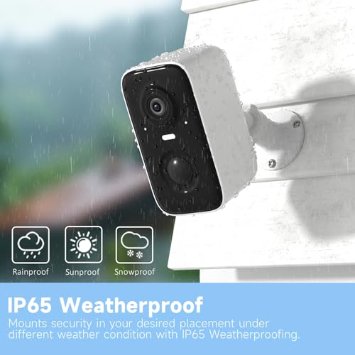 Rraycom Security Cameras Wireless Outdoor,2K Battery Powered AI Motion Detection Spotlight Siren Alarm Surveillance Indoor Home Camera, Color Night Vision, 2-Way Talk, Waterproof, Works/Alexa