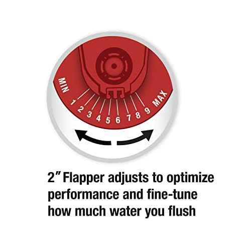 Fluidmaster K-400H-039 High Performance Toilet Fill Valve with 2-Inch Adjustable Toilet Flapper Kit