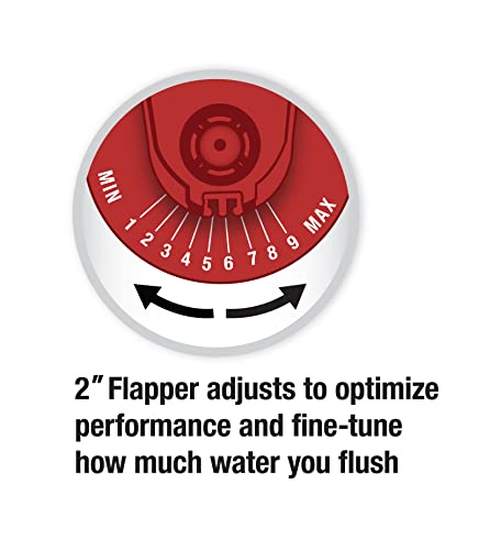 Fluidmaster K-400H-039 Toilet Fill Valve & 2-Inch Flapper Repair Kit - Universal for 2 In. Toilets