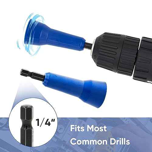 Wire Nut Twister,LISTENJIALE Wire Twister Tool for Drill and Wire Connector Driver with 1/4" Chuck(Blue)