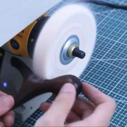 ?????? ???? 5 Pcs 3'' Cotton Polishing Wheel, 3/8'' Arbor Abrasive Buffing Wheel Fine Finishing Kits Lapidary Polishing Set for Bench Grinder/Buffer