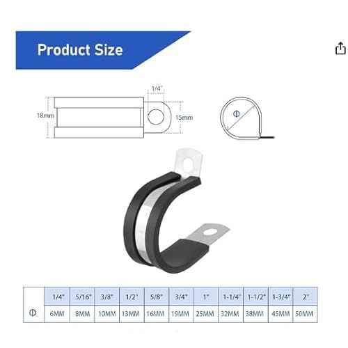 60pcs 1/2 Inch Stainless Steel Cable Clamps And Stainless Screws,Rubber Coated Cushioned Insulated Cable Clamp,Automotive Cable Wire Clamps,Pipe Clamps