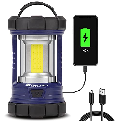 Navy Blue CT CAPETRONIX Rechargeable Camping Lantern 3200LM with Phone Charger