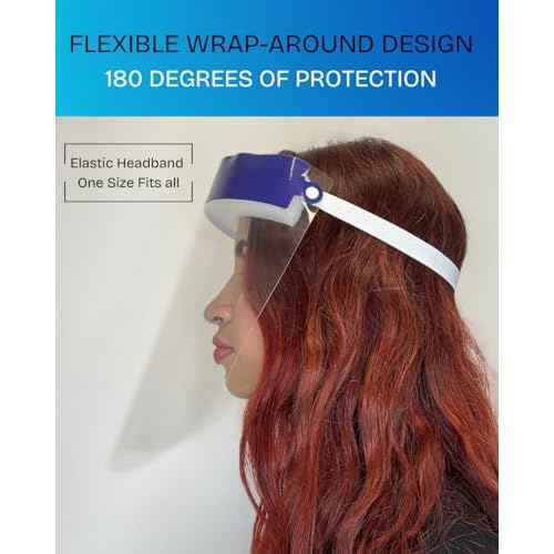 Mystic Romance 10 Pack Face Shields ? Reusable Anti-Fog Full Face Protection ? Clear Safety Gear for Work, Salons & Travel