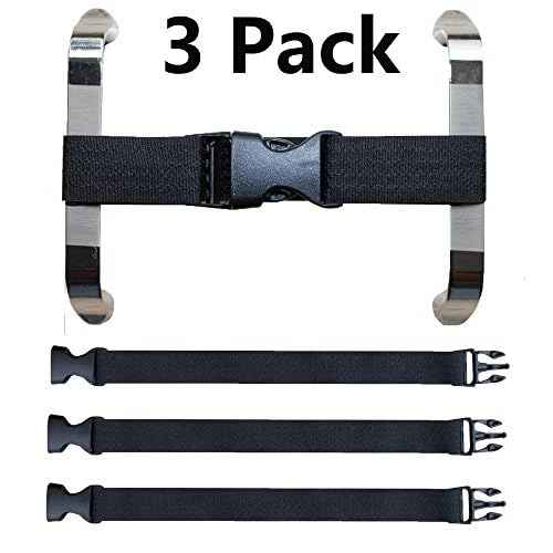 Multi-Functional Magic Buckle, Baby Safety Lock for The Door, Two-Door Refrigerator, Oven and Children's Safety Fence, Etc., or for The Fixed Baby Luggage (3 Pack Black)