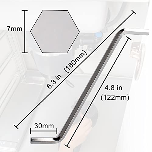 Sankoly 2-Pack Garbage Disposal Wrench, 7 mm, Silver – Insinkerator Compatibility