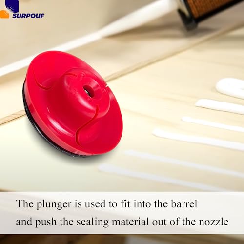 44-70-0375 20 oz Sausage Barrel Replacement Plunger Screw Kit Fits for Milwaukee Cordless Caulking 2441-20-(E34A) 2641-20-(D15A)